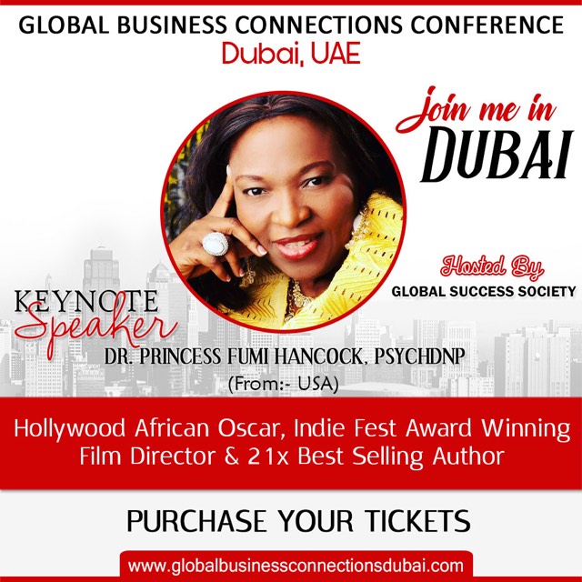 Dr. Princess Fumi Stephanie Hancock as a Keynote Speaker in Dubai