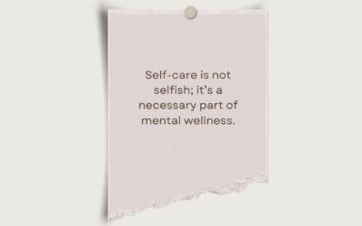Self-Care is Not Selfish