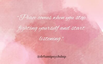Peace Comes When You Stop Fighting Yourself and Start Listening